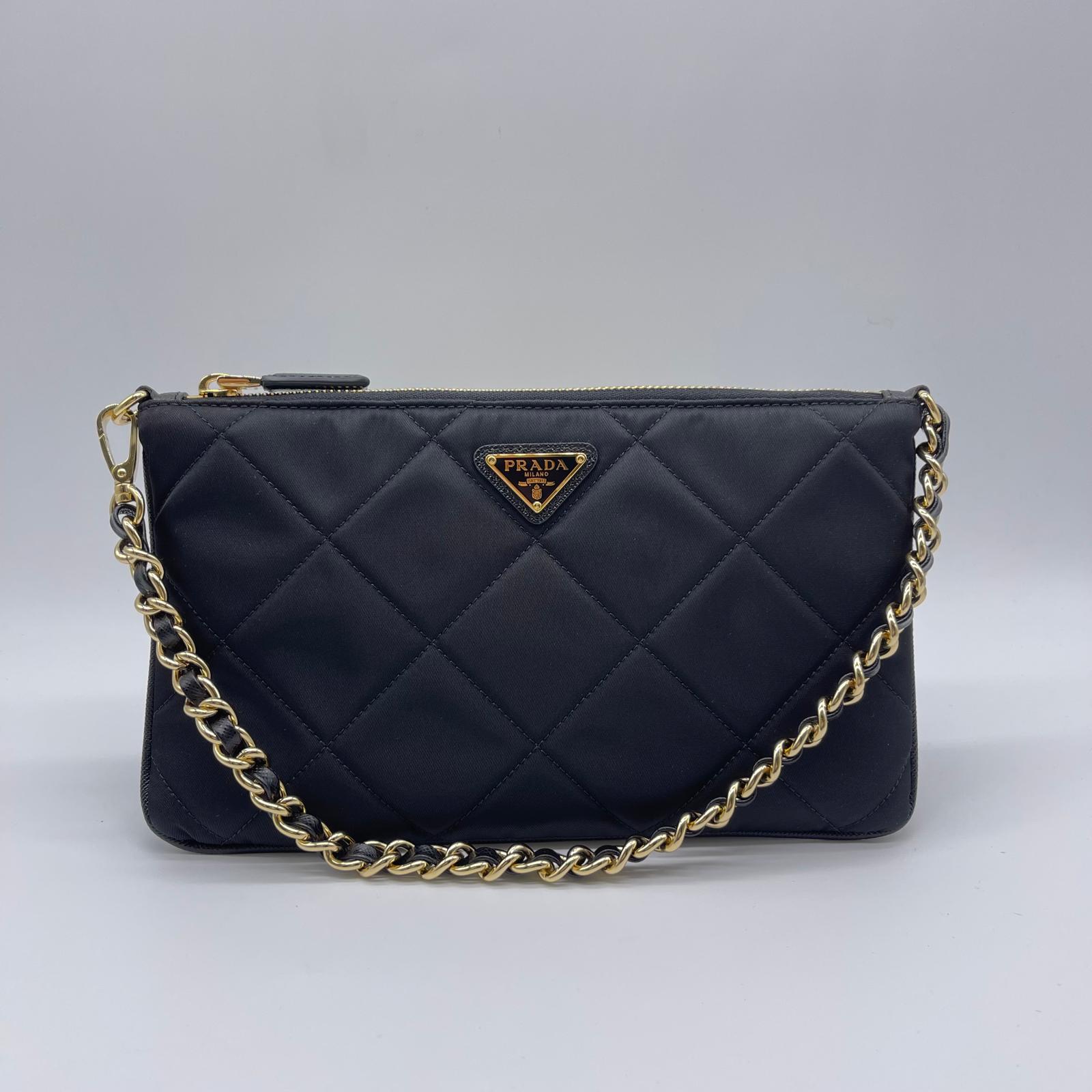 Prada Tessuto Impuntu Small Bag/Pouch