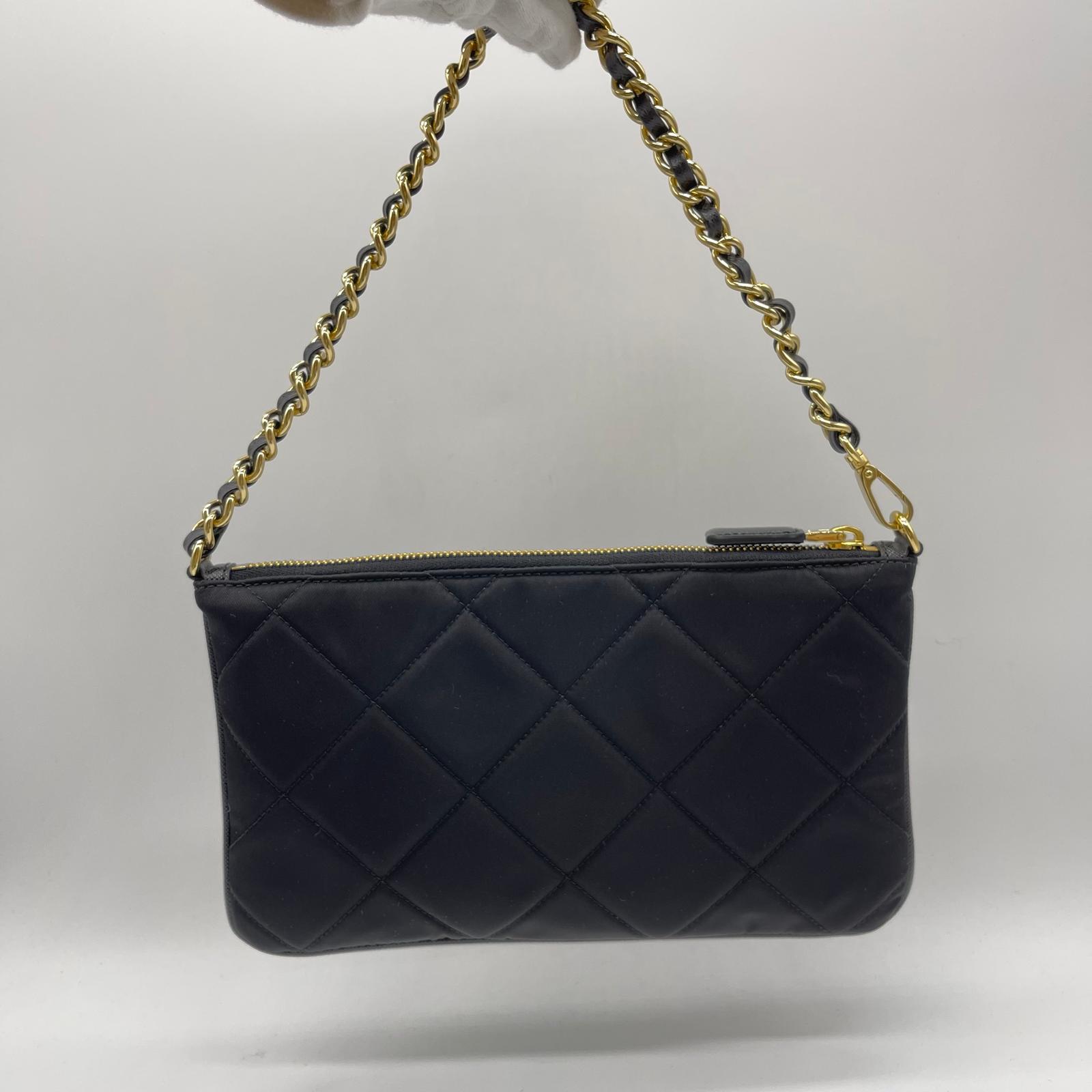 Prada Tessuto Impuntu Small Bag/Pouch