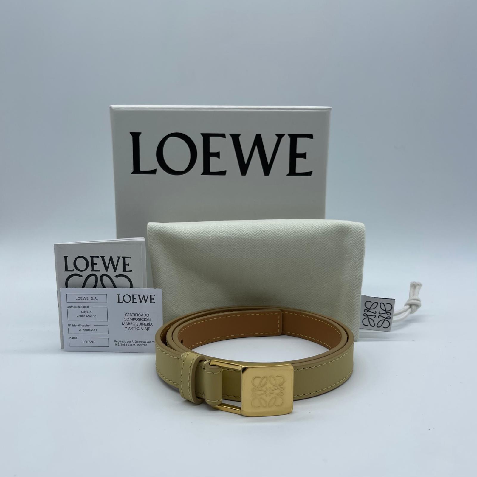 Loewe Amazona 2cm Belt Size 80