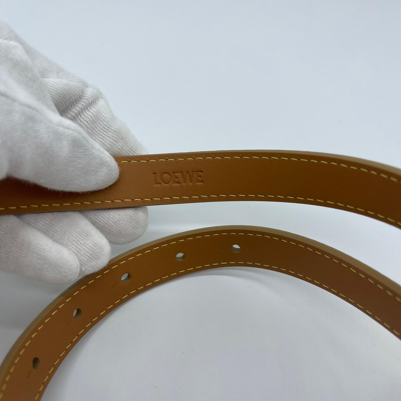 Loewe Amazona 2cm Belt Size 80